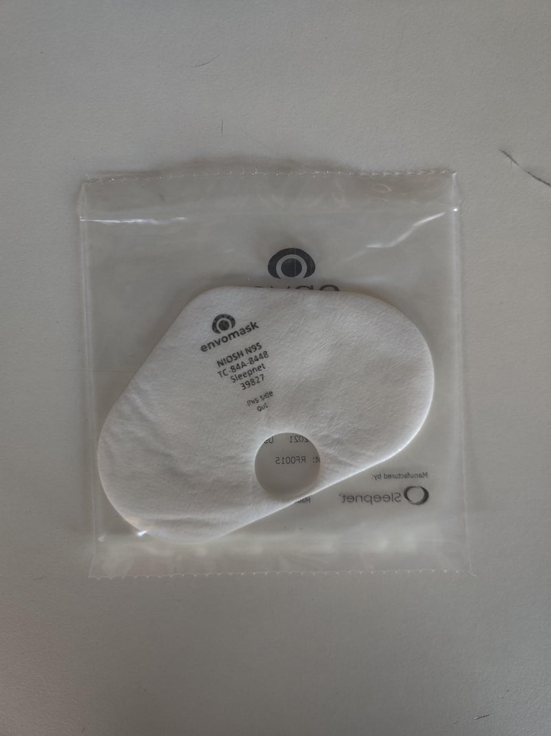 N95 Replacement Filter, 25 Pack, Individually Wrapped, Electrostatically Charged, Ready to Use, Easy Filter Changes, Lower Resistance & Easier Breathability, Sleepnet (55000-25)