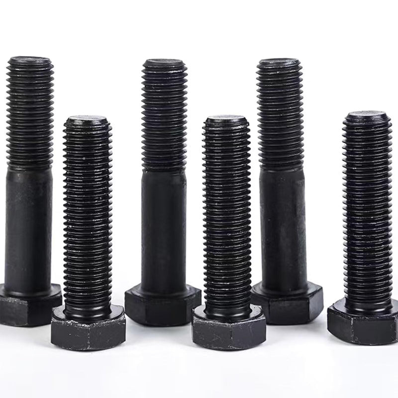 M6-1.0 x 45mm Hex Head Screw Bolt, Carbon Steel Grade 8.8, Black Oxide Finish,Metric Thread, Hexagon Head Bolts for Hardware Furniture Machinery,25 PCS M6-1.0 x 45mm（25 Pcs）
