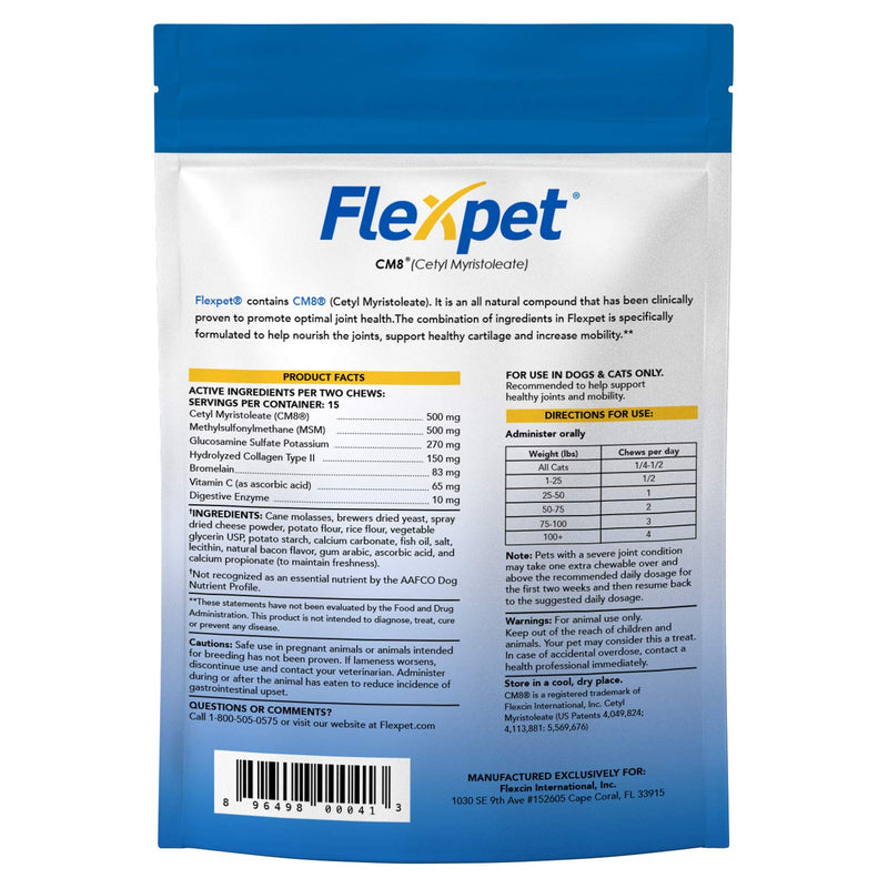 Maximum Strength Soft Chews – All-Natural Pain Reliever for Dogs with Glucosamine and Cetyl Myristoleate (CM8), Hip and Joint Supplement, Anti-Inflammatory: Trial Pack - 30 Soft Chews - PawsPlanet Australia