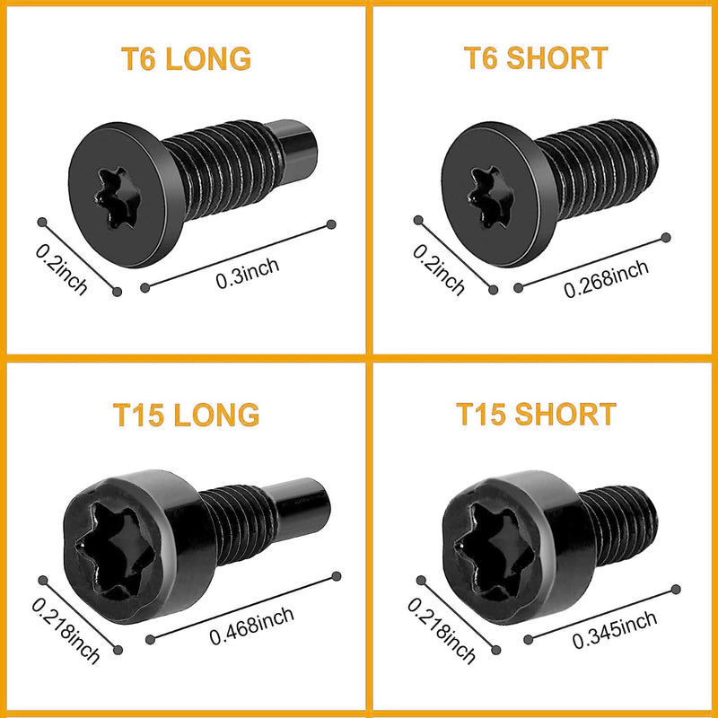 Video Doorbell Screws,Video Doorbell Replacement Screws,Security Screws Compatible with Video Doorbell, Video Doorbell 2 and Pro(4Set /20pcs)(Black)