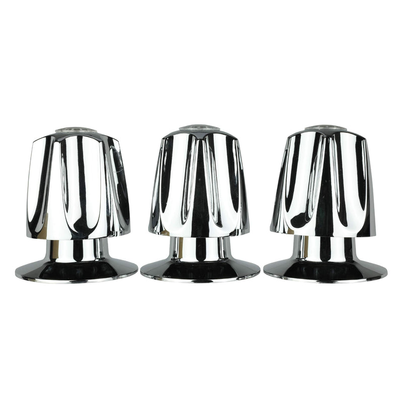 Danco 81428 Bathtub and Shower 3-Handle Remodel Kit for Price Pfister Tub/Shower Handle Restoration,(Pack of 3), Chrome