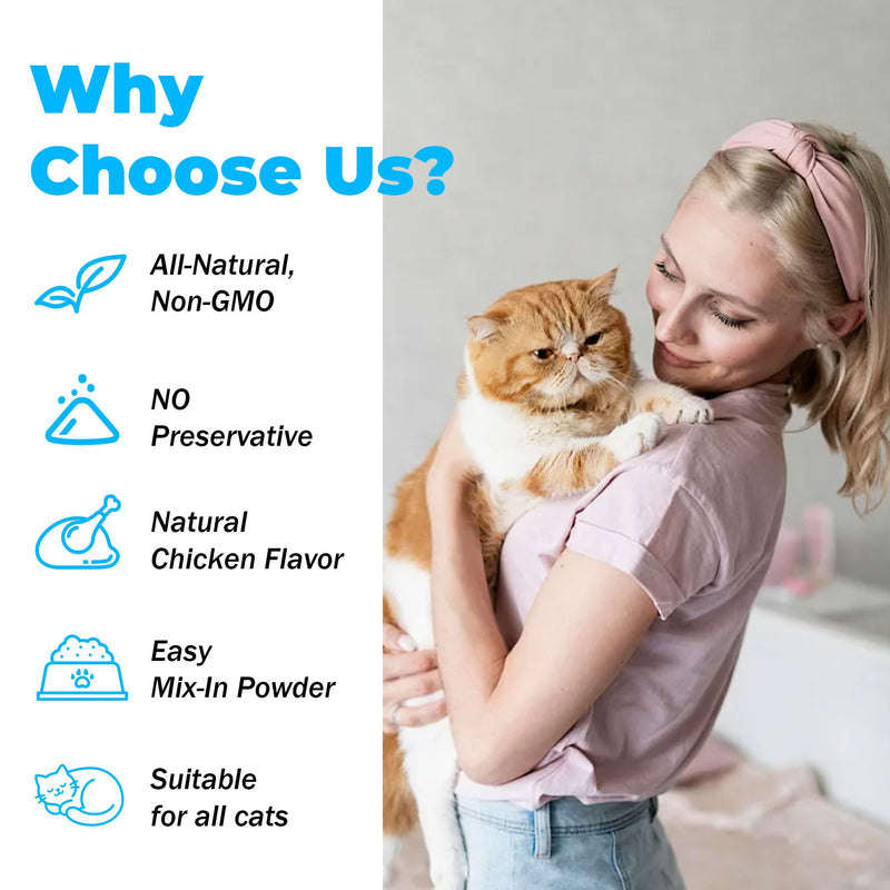 Cat Dental Care - gingivitis Treatment - Relieves Bad Breath, Supports Teeth, Gums, Mouth & Digestion, Removes Plaque, Controls Tartar, Promotes Cat Mouth Health, Natural Extracts, 2.11 oz Powder
