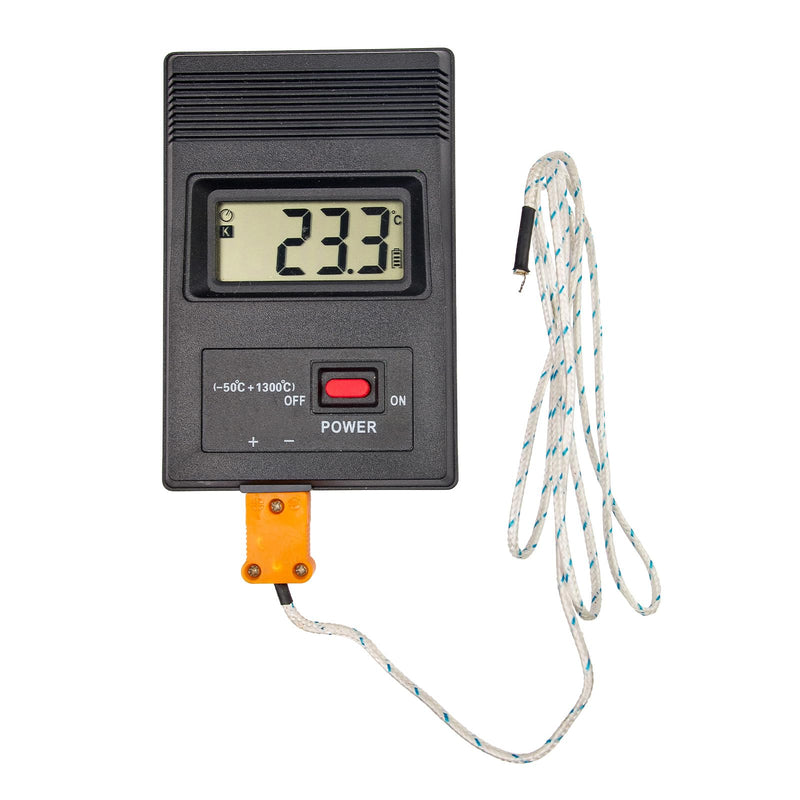 MECCANIXITY AWG 24 K-Type 2x0.5 Thermocouple Wire Braided Stainless Steel Insulation Up to 315°C/599°F 33 Ft for Thermocouple Probe Temperature Sensor