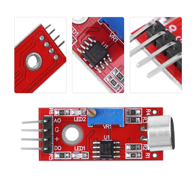 Eujgoov DC 3.3V/3.5V Microphone Amplifier Sound Sensor Sound MIC Voice Module 20dB Fixed Gain