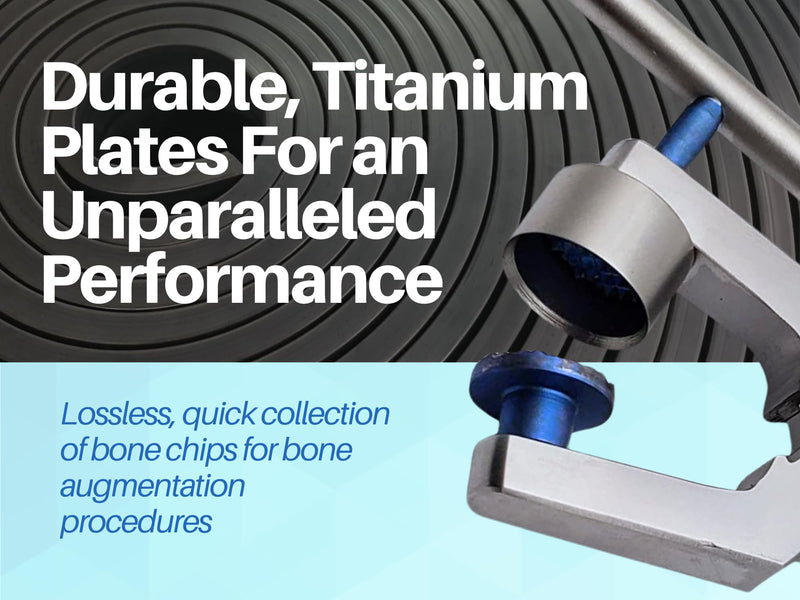 Bone Morselizer Bone Mill Crusher with Titanium Plates Dental implant Bone Grafting