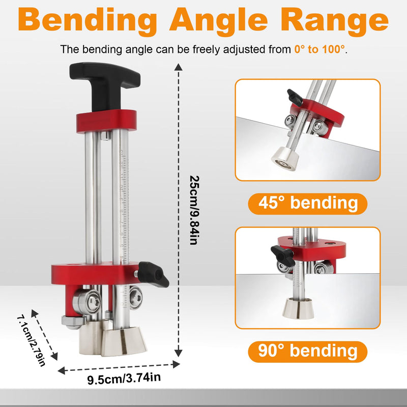 Sheet Metal Roller Bender Single-Station | 0-100° Bending Angle, 5mm-75mm Depth | Professional Sheet Metal Bending tool for Roofing Projects & Metal Fabrication