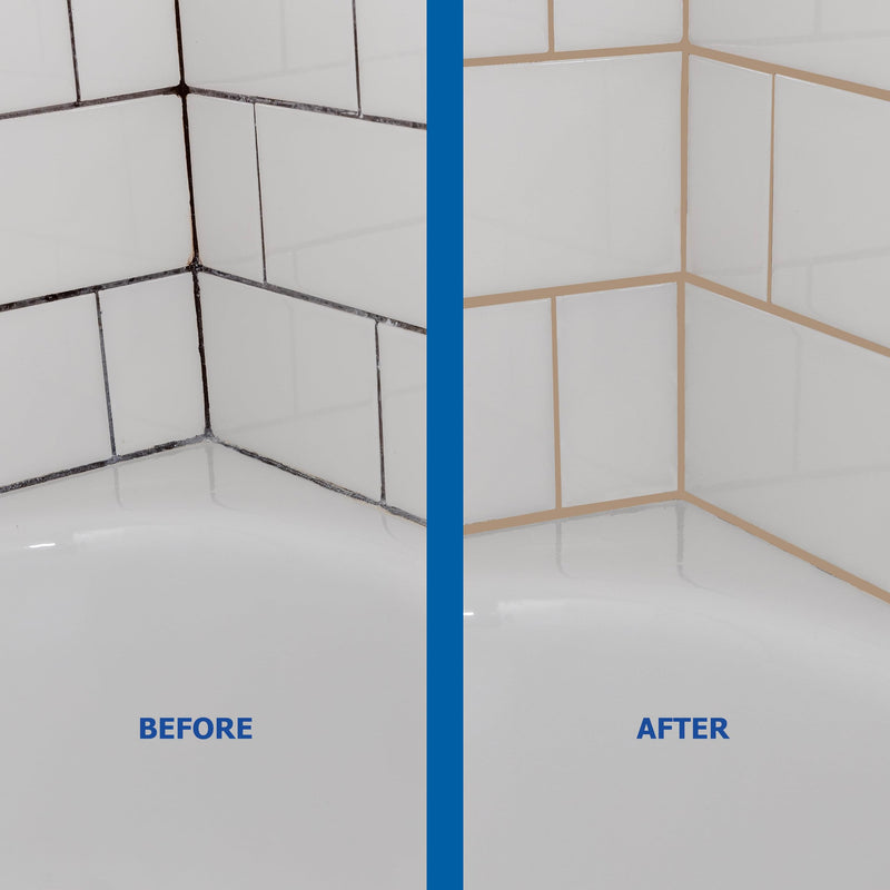 Cesta Tile Grout Repair Kit – Squeeze Tube, Fast Drying, Waterproof Tile Grout Paint to Restore & Renew Tile Joints Line for Bathroom, Kitchen, Shower & Floor Tile (Beige, 8.8 oz) Beige