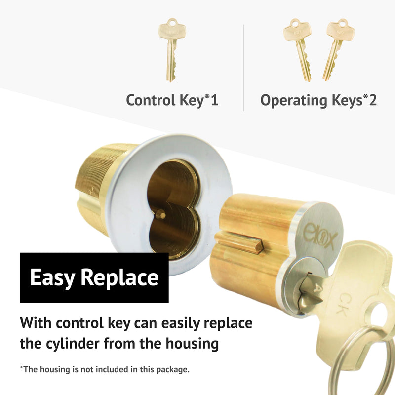 elox SFIC IC Core Cylinder Fits Stanley, Dorma Kaba, Arrows, Best, Falcon Standard, Best A Keyway,7 pins, Without housing, core and Keys only 1