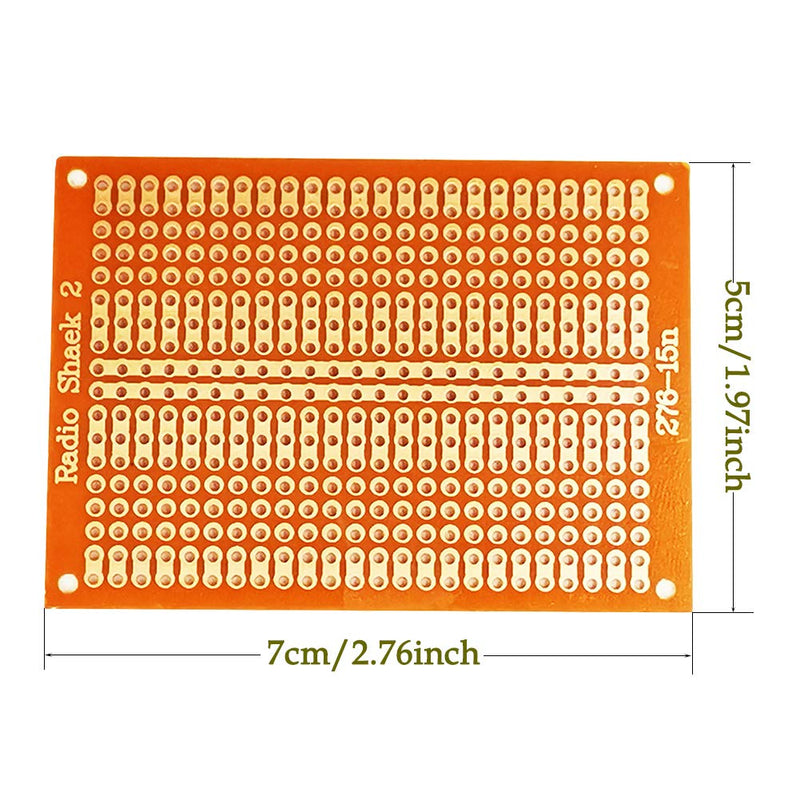 15Pcs PCB Protoboards,YUNGUI 5X7cm 1-2-3 Perf Board Circuit Board Strip for Electronic Project and Electronic Experiment