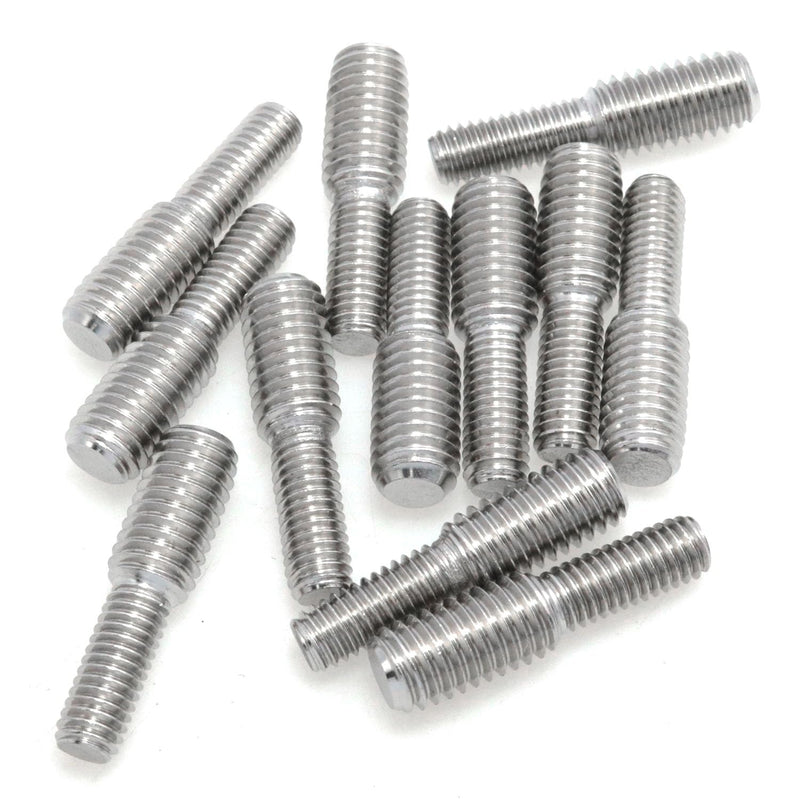 304 Stainless Steel Double Ended Screws Conversion Bolt Step Bolt Reducing Screw M6 to M8 Conversion Screw Thread Reducer Adapter 12PCS