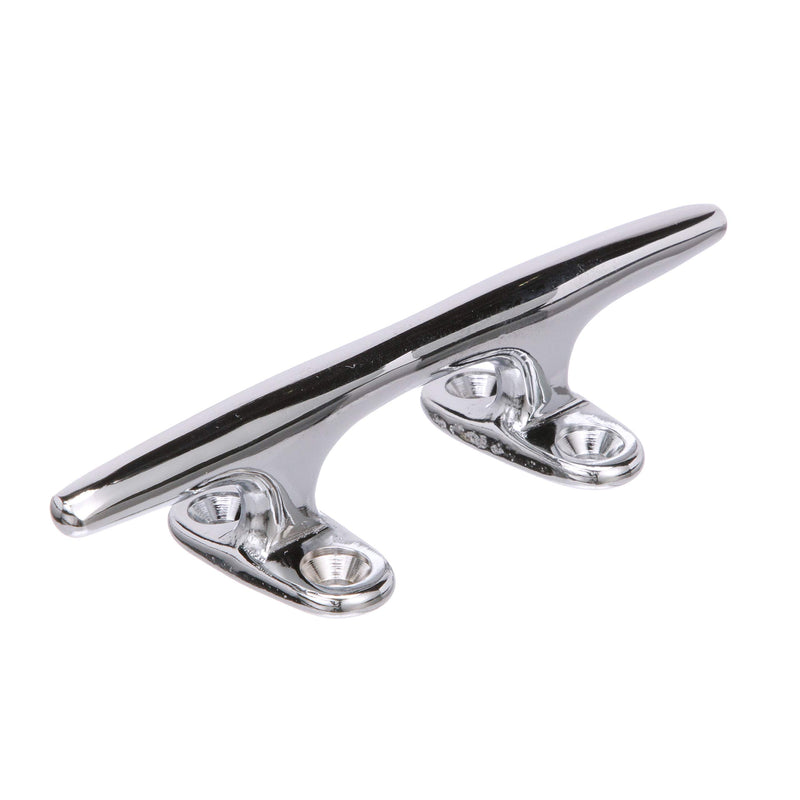 Seachoice Hollow Base Yacht Cleat, Chrome-Plated Cast Brass, Various Lengths 8 In. Long