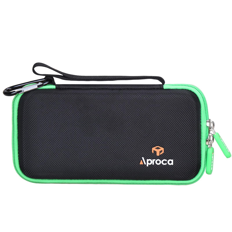Aproca Case Compatible with Franklin Sensors ProSensor M210 710 710+ T13 Stud Finder, Storage Portable Bag for Accessories -Black+Green Zipper (Case Only) Green zipper