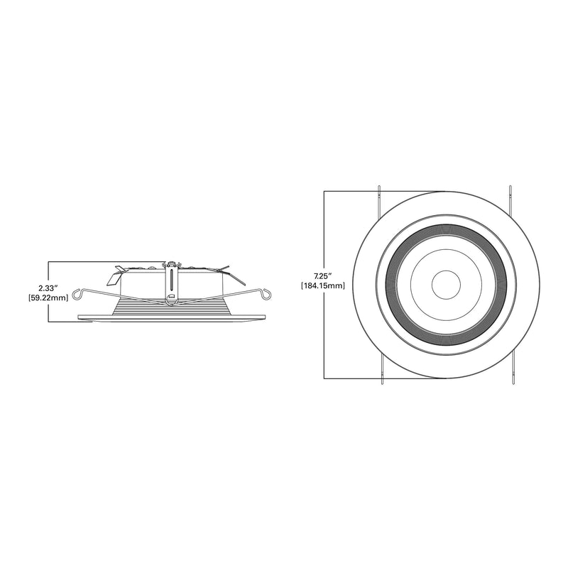 HALO RL 5/6 inch LED Recessed Lighting Integrated Ceiling Light Retrofit Trim at 3000K Soft White RL560WH9930R High Lumen 5 inch and 6 inch (Pack of 1)