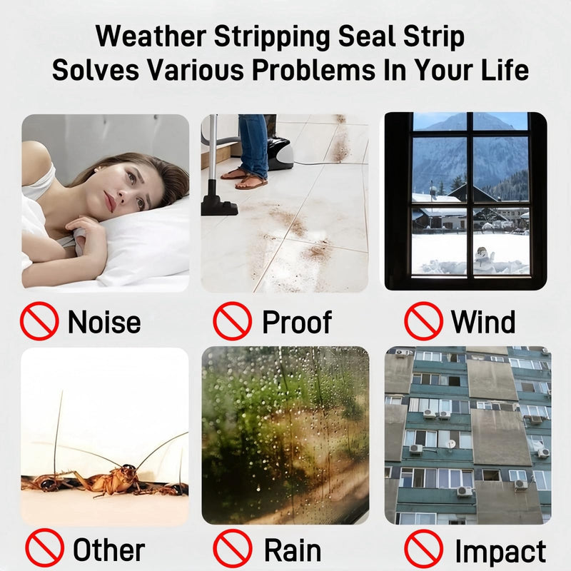 33 Ft Self-Adhesive Weather Stripping Door Seal Strip for Door Window, 0.35" Wide x 0.2" Thick, Gray