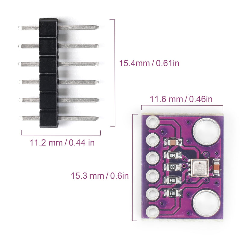 4 PCS BME280 3.3V Sensor Module Atmospheric Pressure Temperature Humidity Sensor Module IIC SPI Breakout GY-BME280 3.3 V-4P
