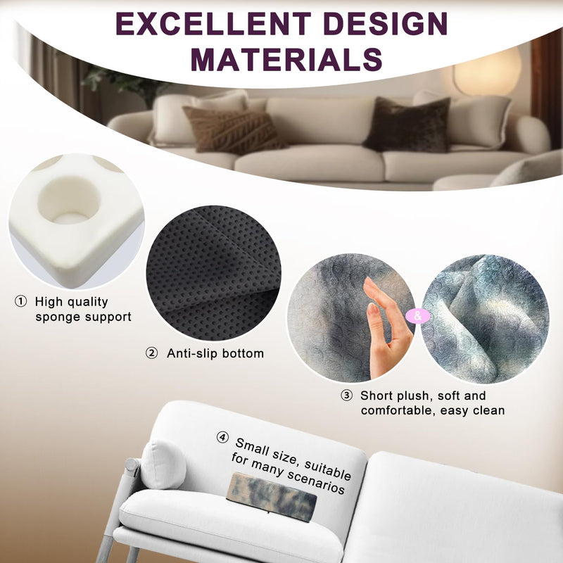 Couch Cup Holder Pillow, 5 Hole Couch Drink Holder! Keep Drinks Hand Side and Keep Temp, Prevent Spills and Use Anywhere. Cup Holder for Couch, Bed, Camping, RV, Car, Beach. Beige Gray