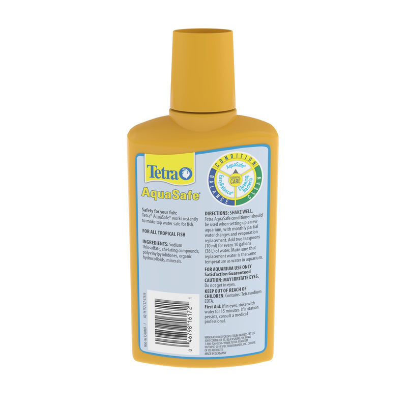 Tetra 16172 AquaSafe Fish Tank Water Conditioner, 8.45 fl oz 8.45 oz