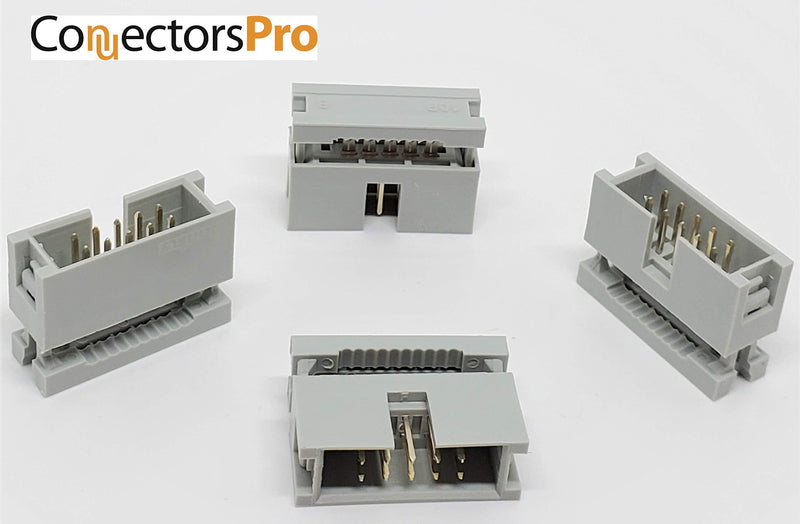Pc Accessories - Connectors Pro 10-Pack 2X5 10P Dual Rows 2.54mm 0.1" Pitch Shrouded IDC Male Header, 10 Pins Connectors