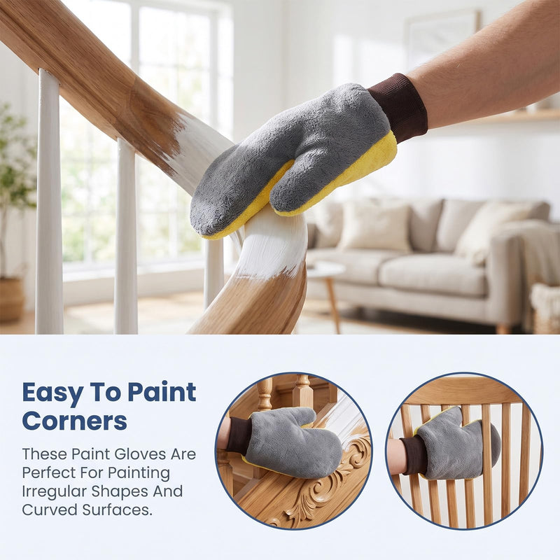 6 Pack Painting Gloves, Reusable Dusting Gloves