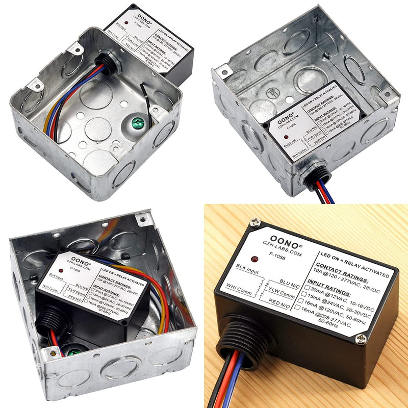SPDT 10Amp Power Relay Module, Plastic Enclosure and Pre-Wired (AC/DC 12V) AC/DC 12V