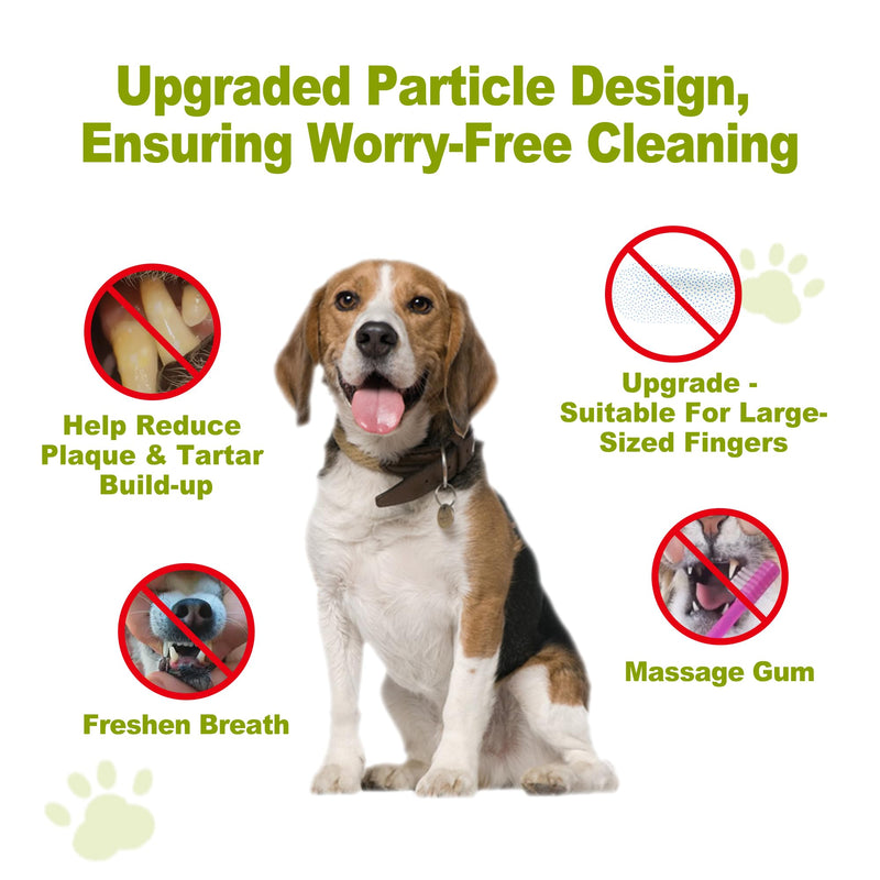 DR.EASY Upgraded Blue Dot Breath Freshener Dental Finger Wipes 80ct for Dog & Cat,Cleaning Pet Teeth Smoothly,Help Wipe Away Plaque&Tartar, No Added Harsh Chemicals No Brush Formula white