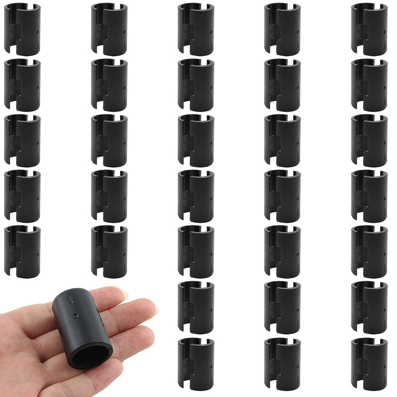36 Pair(72 Piece) 3/4 Inch Wire Shelf Lock Clips, Shelving Plastic Clips Replacement Sleeve Shelf Clips for Wood Metal Wire Shelving Post Pole 3/4" / 19mm