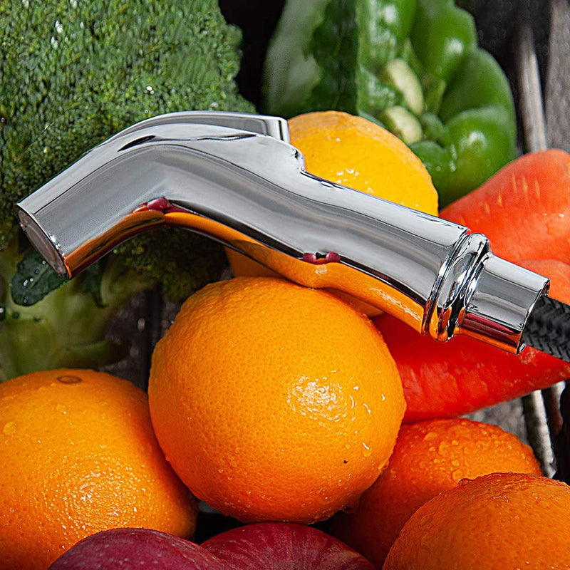 Kitchen Sprayer Chrome Faucet Side Sink Attachment With Spray Head and Hose, Water Spray Head Replacement