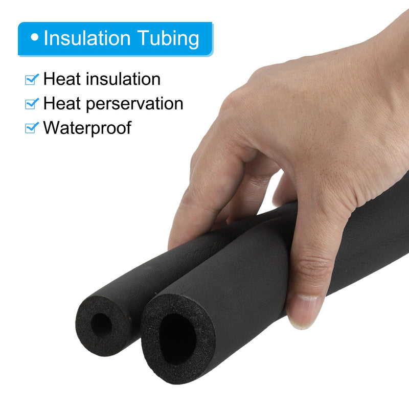 PATIKIL 2" (51mm) ID x 6Ft x 0.35" Pipe Insulation Foam Tube, Pipe Cover Wrap Roll Bar Padding Tubing for Handle Grip HVAC Outdoor Air Conditioner Units 2" (51mm) ID x 6Ft x 0.35"