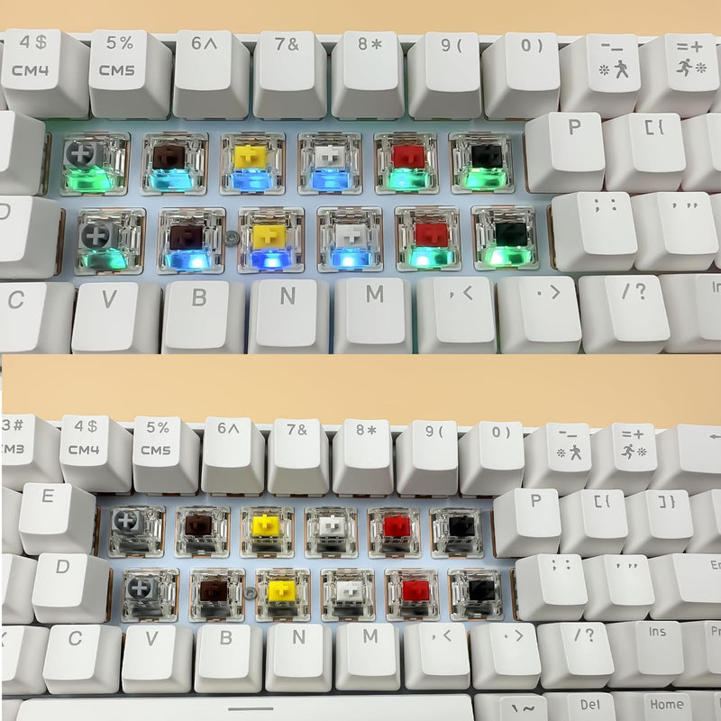 Gateron G Pro 3.0 Brown Switches for Mechanical Keyboard,3-Pin 55gf Tactile Feel/Pre-Lubed/Pin-Enhanced Switches(108pcs,Brown,3-Pin) 108pcs