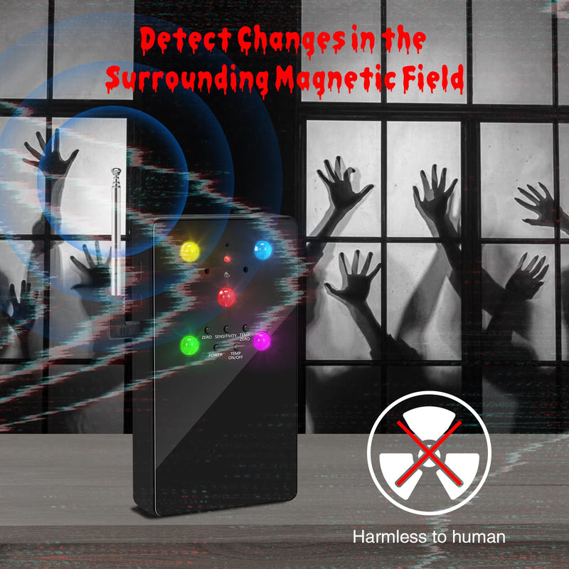 Ghost Hunting Equipment, Briidea Paranormal Equipment Tool with High Sensitivity & Temp Deviation Detection, Perfect for Thrilling Ghost Hunts, Seances & Paranormal Exploration, Black