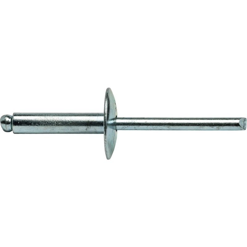 Large Flange Pop Rivets 3/16" x 5/8" All Steel Large Dome Head Blind 6-10 Gap .501" - .625" Quantity 50 by Fastenere 3/16" x 5/8" (6-10) (50 Pack)