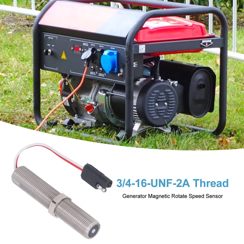 Rotation Speed Sensor, MSP6724 Magnetic Rotate Speed Sensor Stainless Steel Generator Speed Sensor Magnetic RPM Sensor for Industry, Speed Sensors