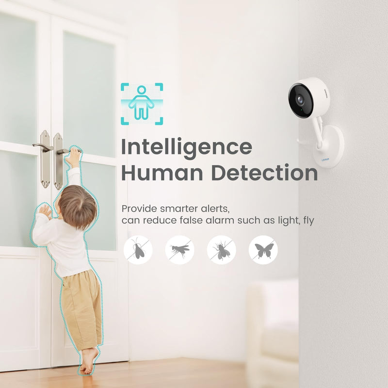 litokam Indoor Camera, Cameras for Home Security with Night Vision, Pet Camera with Phone App, 2K Indoor Security Camera, Motion Detection, 2-Way Audio, WiFi Home Camera, Baby Monitor Work with Alexa