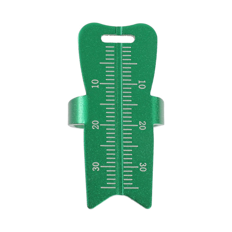 Endo Measuring Ring, Aluminium Endodontic File Ruler Dental Root Canal Measurement Instrument Green