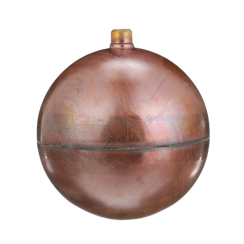 Watts FLT-C Series 4" Heavy Duty Copper Float for Float Valves in Control Assembly, 1/4"-20 Female Thread Connection, Overlapping Joints, Max Working Temperature 200° F 4 Inch
