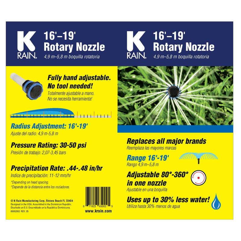 AMZ-RN200-ADJ-6PK Fully Adjustable Rotary Nozzles – 16’-19’, 6 Pack - NewNest Australia