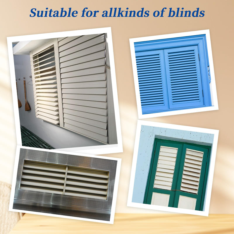 40 Pieces Plantation Shutter Repair Tool Set 20 Pcs Louvers Staples and 20Pcs Spring Loaded Shutter Pins Replacement Shutter Repair Kit for Shutters