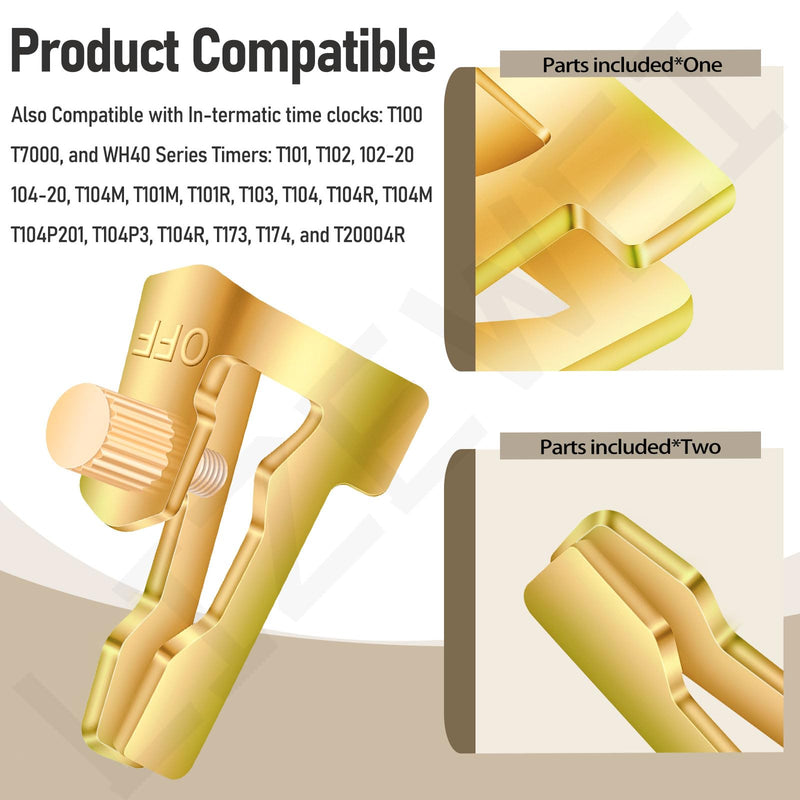 8 Sets of 156T1978A Time Switch Tripper Kit Compatible with Intermatic T100, T7000, WH40 Series Timers T101, T102, T103, T104, 102-20, 104-20 etc (8 ON / 8 Off)