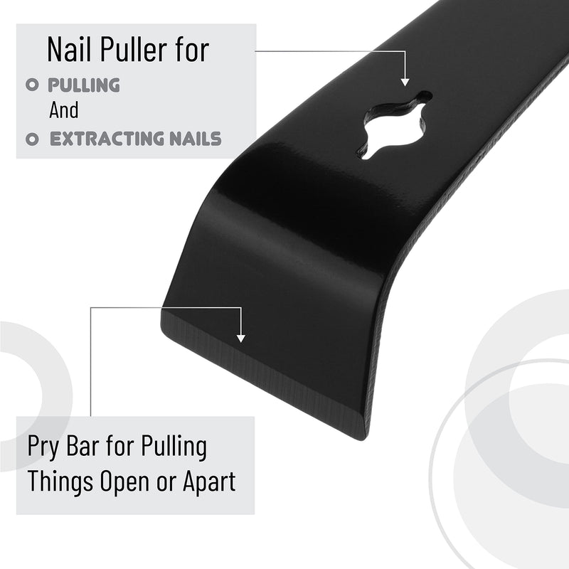 Bates- Pry Bar Scraper, 9.5-Inch, Carbon Steel, Pry Tool, Scrape and Pry Bar, Metal Pry Tool, Flat Pry Bar, Beekeeping Equipment Bee Black