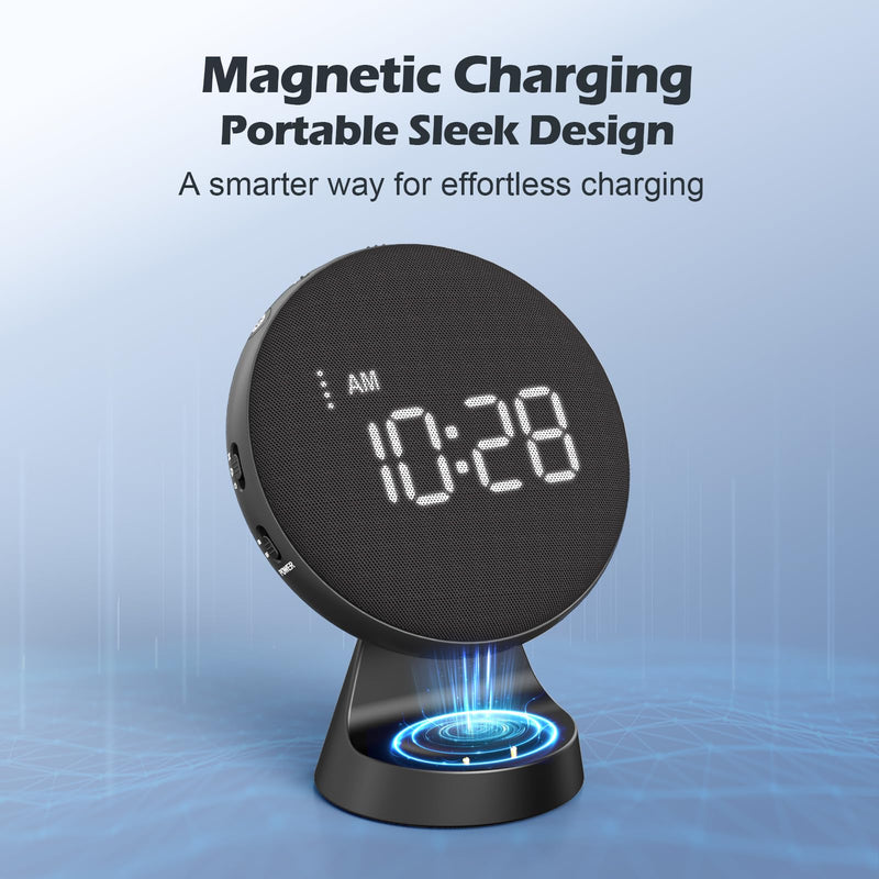 REACHER Loud Alarm Clock for Heavy Sleepers Adults/Kids/Teens, Vibrating Alarm Clock with Bed Shaker for Travel, Wake with a Shake Clocks for Hearing Impaired, Deaf