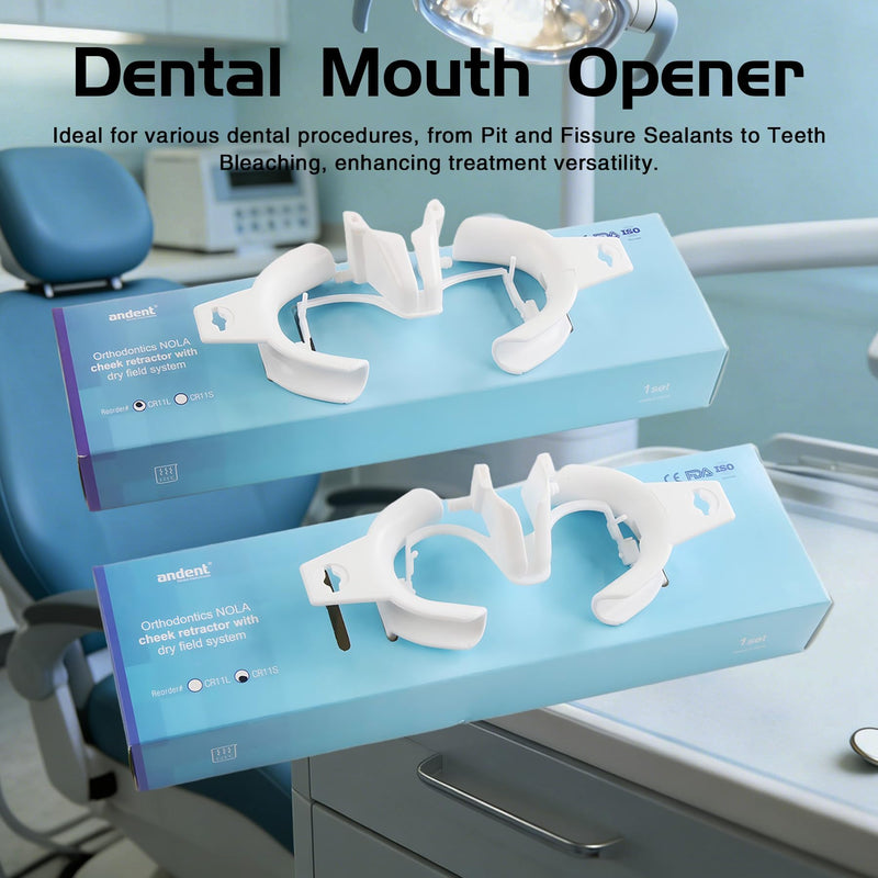 Dental Oral Dry Field System Lip Cheek Retractor Autoclavable Mouth Opener | Teeth Whitening Orthodontic Treatment (2Pcs L+S)