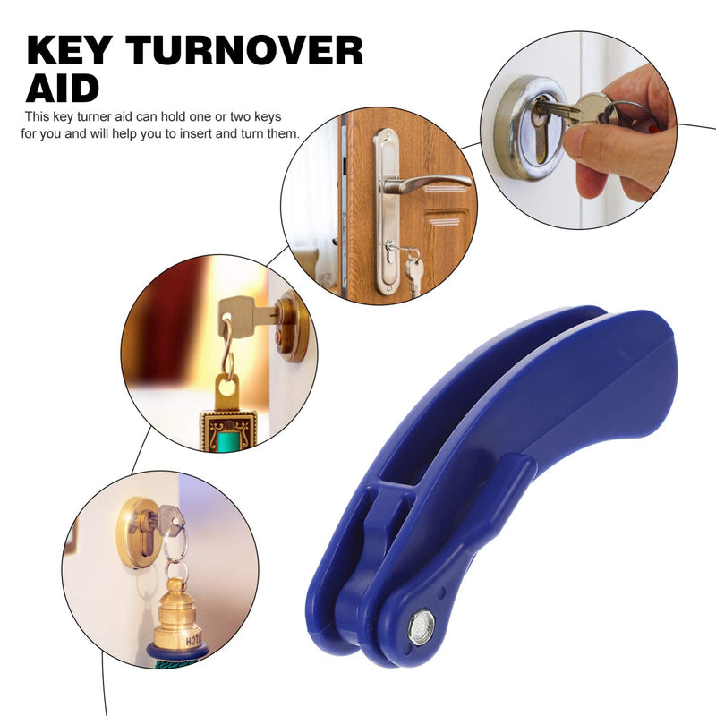 Healifty Automotive Tools Turner 3 PCS Key Turner Key Plastic Key Turn Assistance Plastic Key Turning Aid Plastic Key Aid Turner Aid Turner Holder Door Key Turner Car Key Holder Bluex3pcs 12X3cmx3pcs