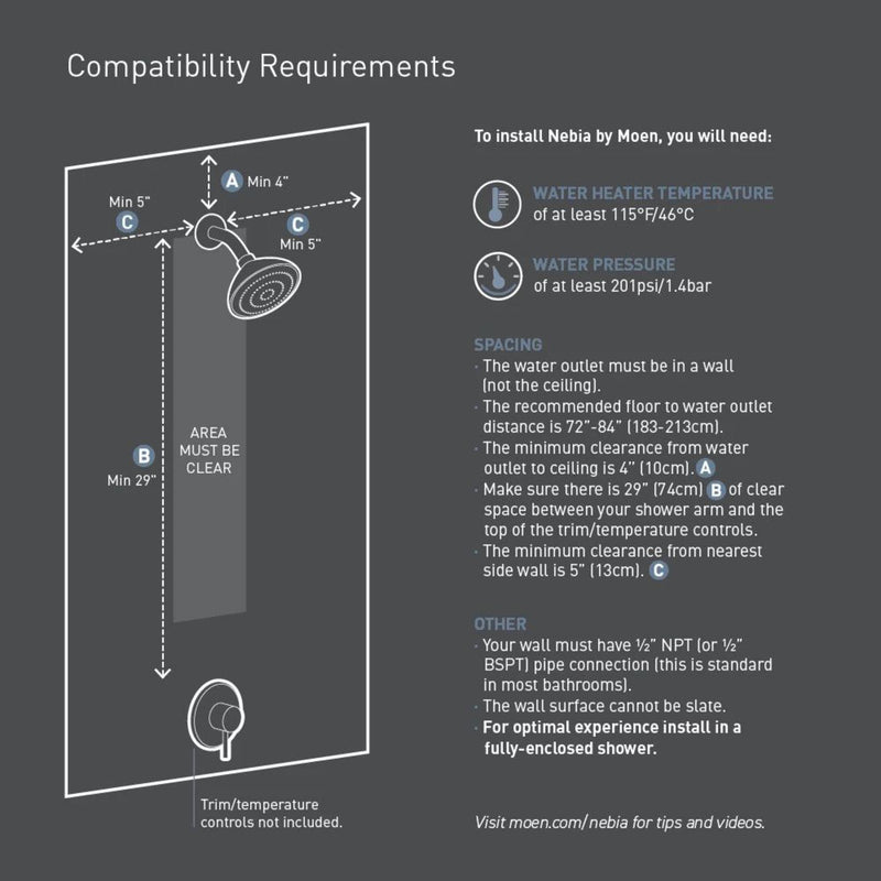 Moen N207H0BLC Spa Shower Handheld, Matte Black/Chrome