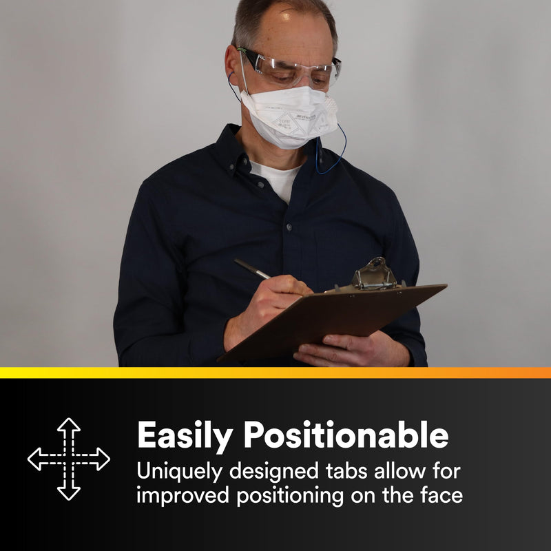3M N95 Particulate Disposable Respirator 9105, Vflex, Pack of 50, NIOSH