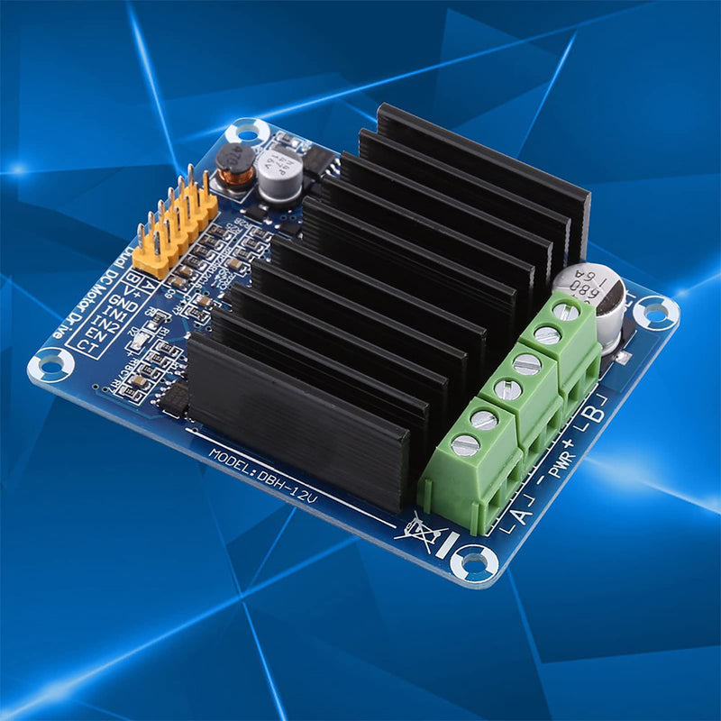DC5-12V 0A-30A Dual Channel H Bridge Motor Driver Board Module Robot Stepper Driver Controller Board Module for Coreless Motor for Toy Cars DC Motors ﻿