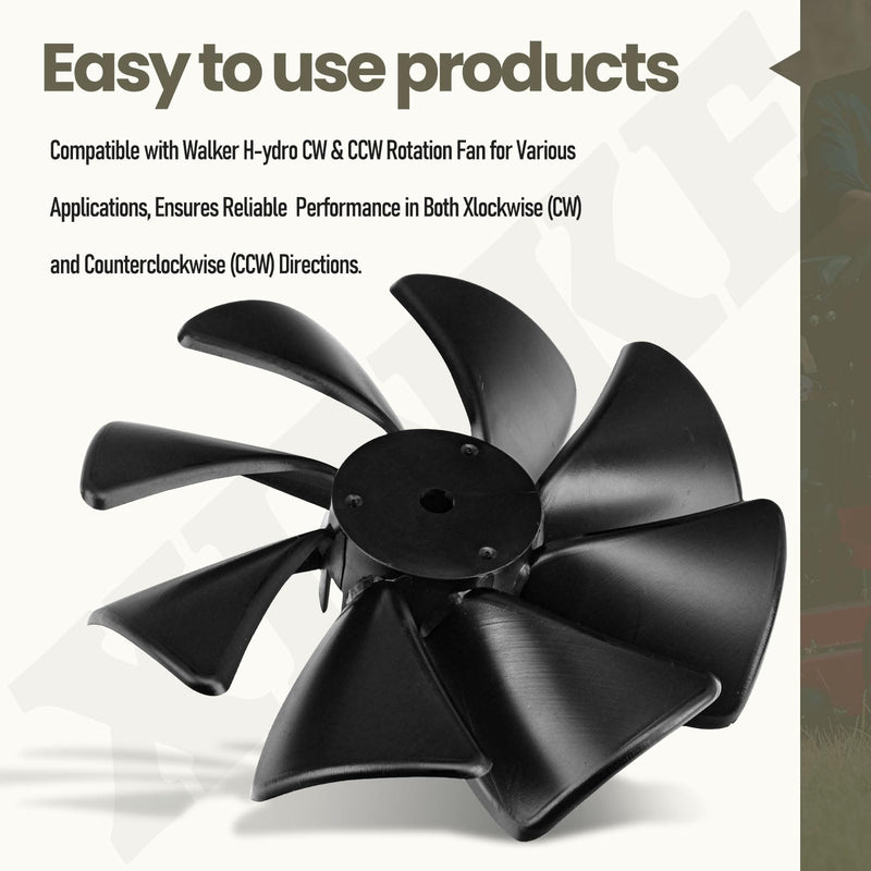 6243-1 & 6243-2 Fan Compatible with Walker H-ydro CW & CCW Rotation Fan for Various Applications, Ensures Reliable Performance in Both Xlockwise (CW) and Counterclockwise (CCW) Directions
