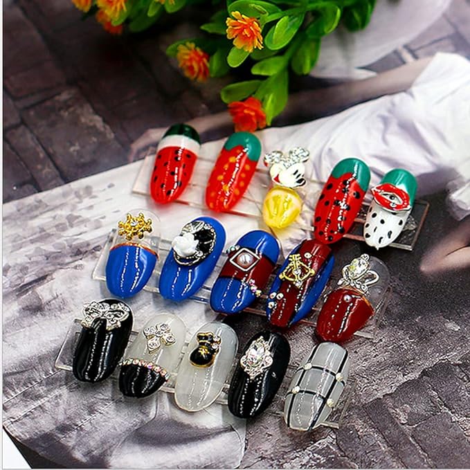 B Blesiya Approx 100pcs Clear Nail Tip Stick Rack Display - NewNest Australia