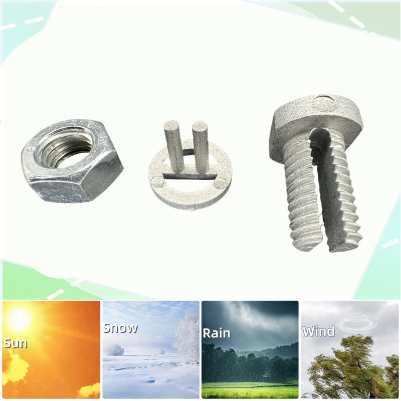 Split Bolt Joint Clamp Wire Connector, Ideal for Fence Clamp, Hot Wire Connection Securing Line Clamp/Tap, Electric Fence Accessories-6 Pcs 6
