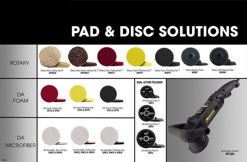 Meguiar's 7" Soft Buff Rotary Heavy Cutting Wool Pad WRWHC7 - Professional Heavy Cutting Pad for Premium Car Detailing, Car Buffing Pad for Use with a Rotary Buffer and Heavy Compound
