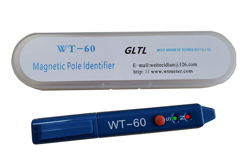 Magnetic Polarity Tester with ±5mT Sensitivity, One-Button Operation for Electric Motors/Coils/Magnets Assembly - LED N/S Detection Pen, Portable Gauss Meter with 10-Hour Battery